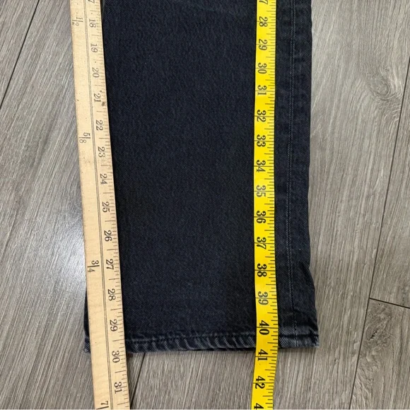 NWT AGOLDE FRAN JEAN LOW SLUNG EASY STRAIGHT in Black Tea Sz 26 - Picture 7 of 14